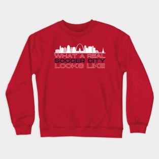 Real Soccer City Red Crewneck Sweatshirt